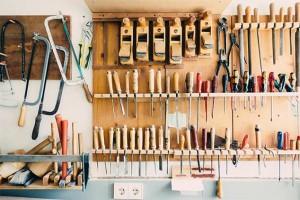 Carpenter Tools on Wall